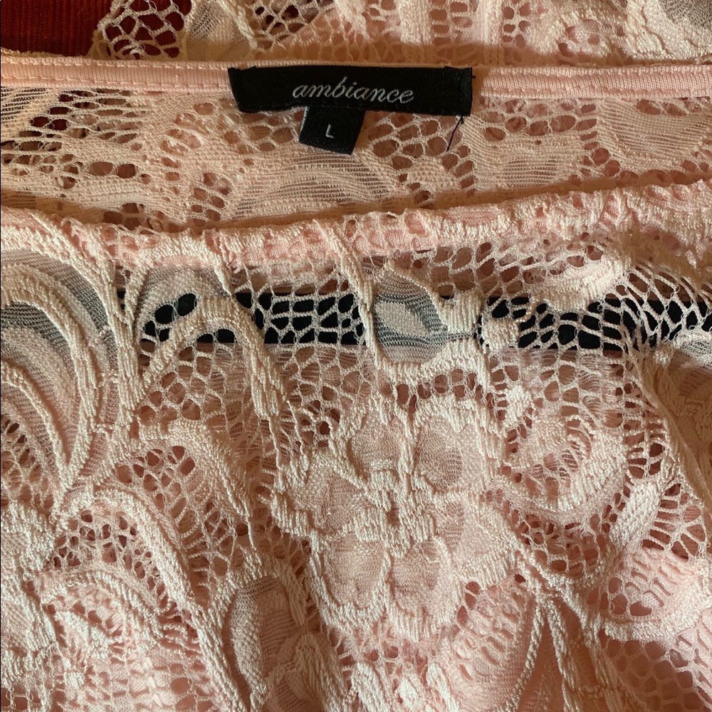 Ambiance Dress Size L Light Pink